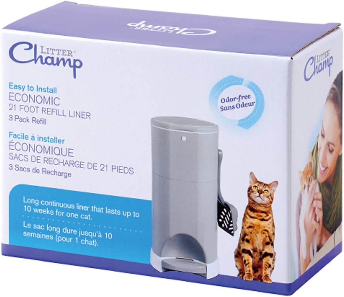 Litter Champ Cat Litter Bin Liner Refill  16L (3 Pack)